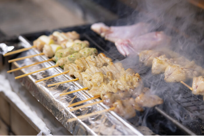 焼き鳥調理