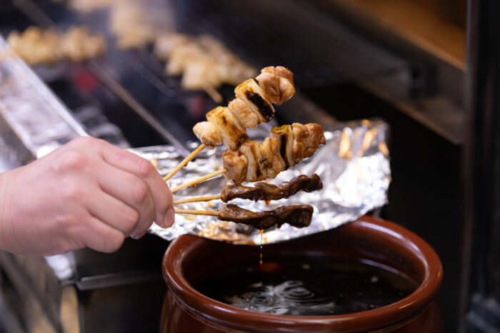 焼き鳥調理